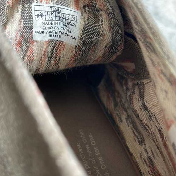 TOMS DESERT WEDGE SHOES TAUPE TAN SUEDE LACE UP - Picture 8 of 8